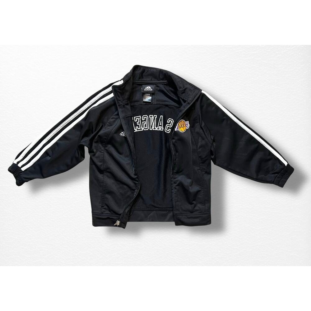 Adidas LA Lakers Youth 3-Stripe Track Jacket, Size 5/6 - Picture 8 of 9